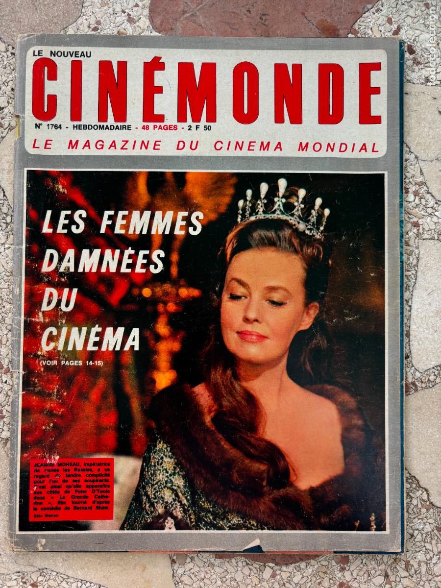 Cine: CIN&Eacute;MONDE N&ordm; 1764. JEANNE MOREAU EN PORTADA. GENEVIEVE GILLES. KIRA APPEL. ELLEN BAHL.