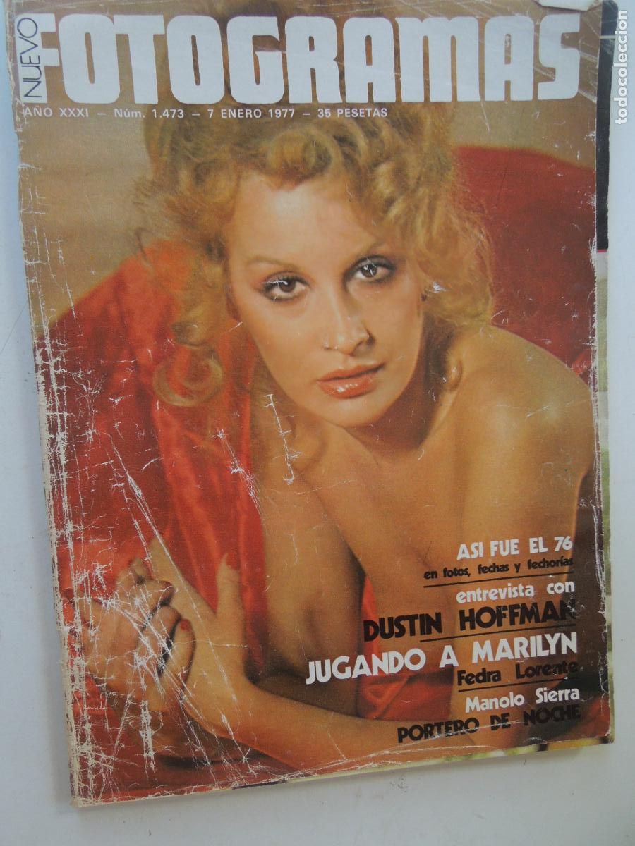 Cine: FOTOGRAMAS REVISTA N&ordm; 1473 - 01-1977 -FEDRA LORENTE DUSTIN HOFFMAN