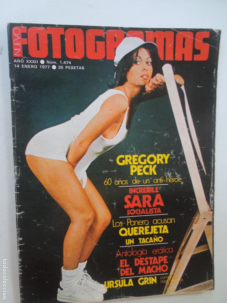 Cine: FOTOGRAMAS REVISTA N&ordm; 1474 - 01-1977 -URSULA GRIN, GREGORY PECK, SARA MONTIEL, NURIA ESPERT, QUEREJE