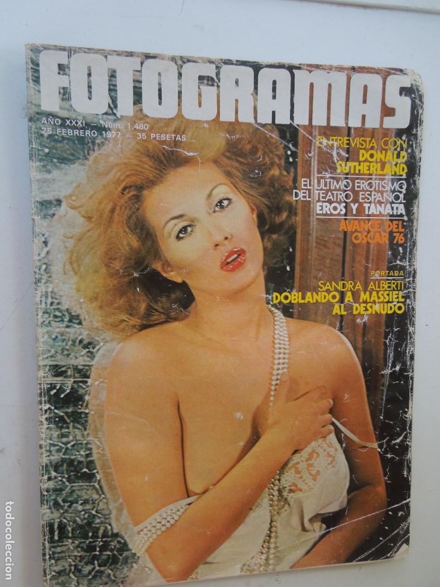 Cinema: FOTOGRAMAS REVISTA N&ordm; 1480 - 02-1977 - DONALD SUTHERLAND - SANDRA ALBERTI