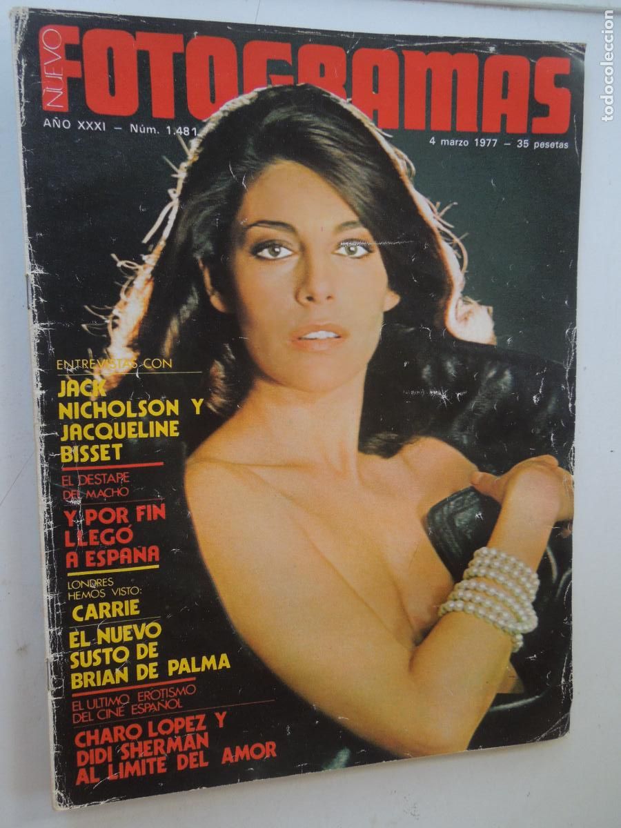 Cine: FOTOGRAMAS REVISTA N&ordm; 1481 - 03-1977 - LINDA LAY, CARRIE, CHARO LOPEZ, JACK NICHOLSON, JACQUELINE BI