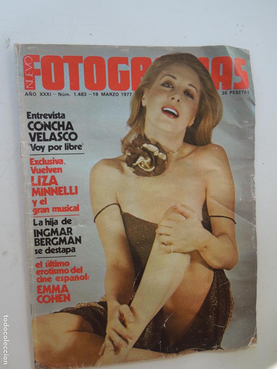 Cine: FOTOGRAMAS REVISTA N&ordm; 1483 - 03-1977 - CONCHA VELASCO- EMMA COHEN