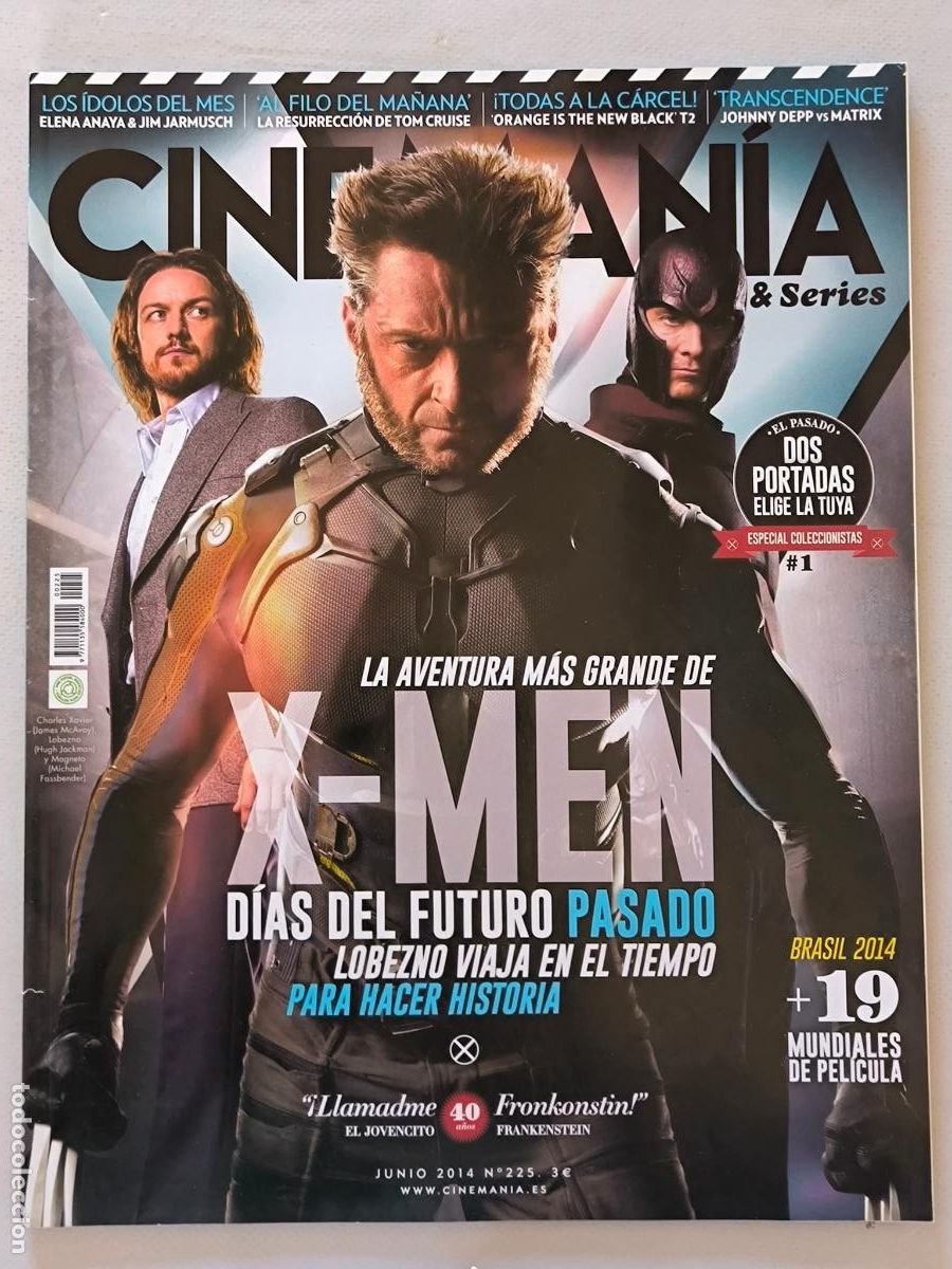 Cine: CINEMANIA N&ordm; 225 - JUNIO 2014 - X-MEN DIAS DEL FUTURO PASADO (B)