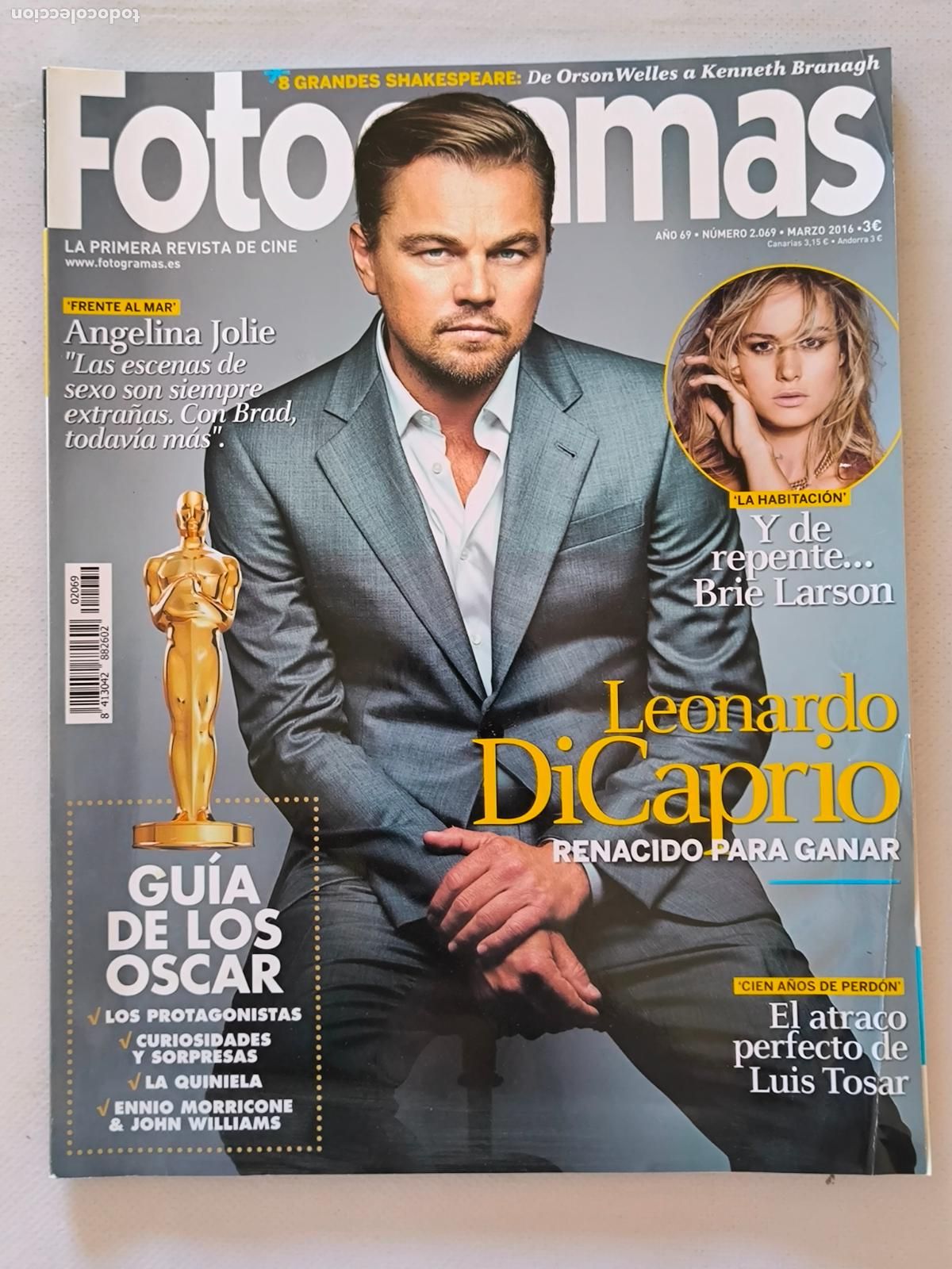 Cinema: FOTOGRAMAS N&ordm; 2069 - A&Ntilde;O 69 - MARZO 2016 - LEONARDO DI CAPRIO (B)