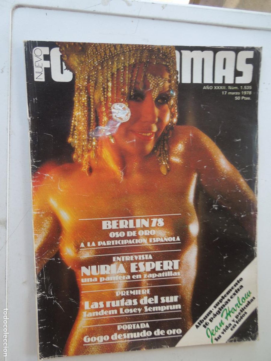 Cine: FOTOGRAMAS REVISTA N&ordm; 1535 - 03- 1978 -NURIA ESPERT- GOGO ROJO -JEAN HARLOW