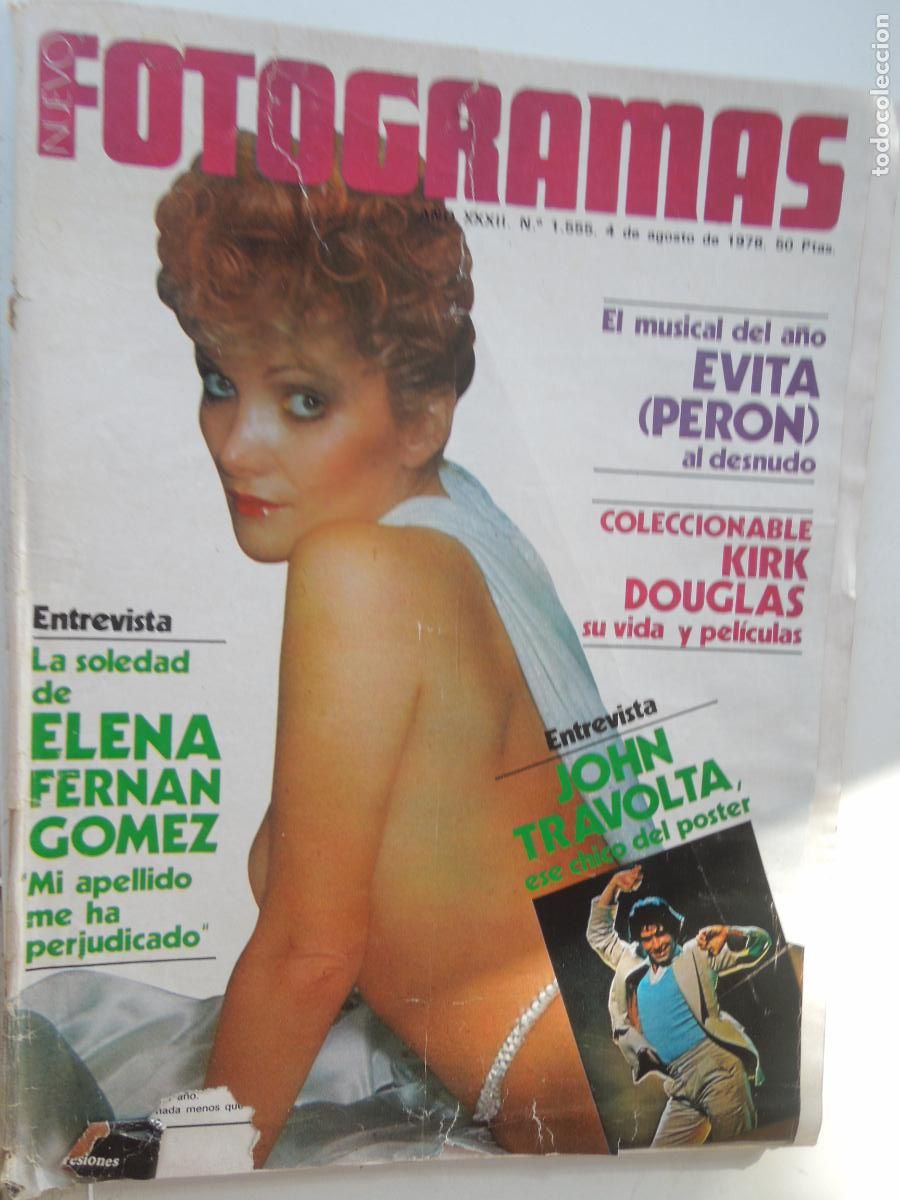 Cine: FOTOGRAMAS REVISTA N&ordm; 1555 - 08- 1978 -ELENA FERNAN GOMEZ -JOHN TRAVOLTA