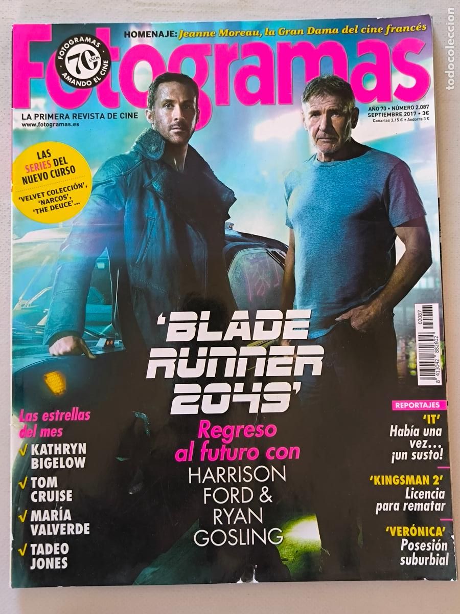 Cine: FOTOGRAMAS N&ordm; 2087 - A&Ntilde;O 70 - SEPTIEMBRE 2017 - BLADE RUNNER 2049 (C)
