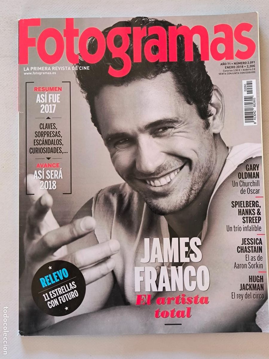 Cine: FOTOGRAMAS N&ordm; 2091 - A&Ntilde;O 71 - ENERO 2018 - JAMES FRANCO (C)