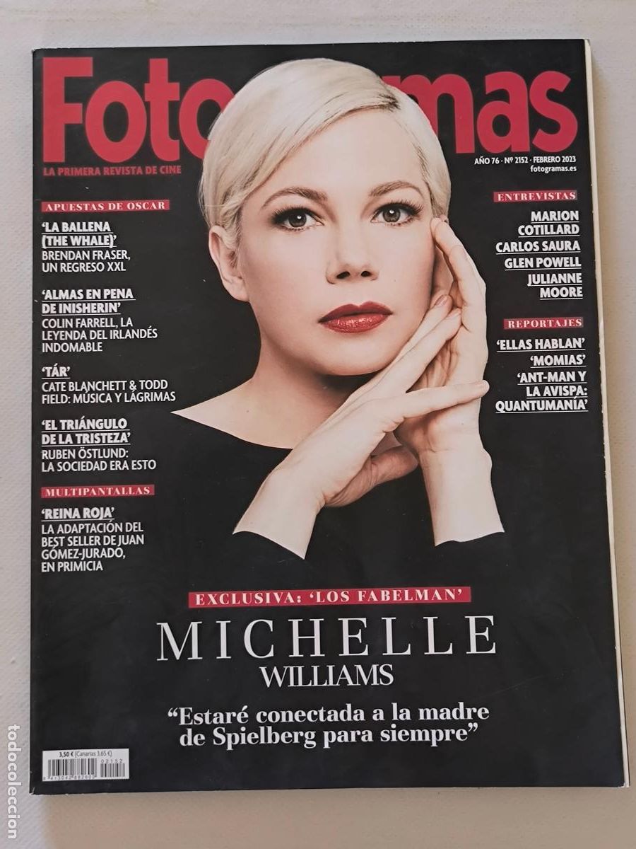 Cine: FOTOGRAMAS N&ordm; 2152 - A&Ntilde;O 76 - FEBRERO 2023 - MICHELLE WILLIAMS (GR)