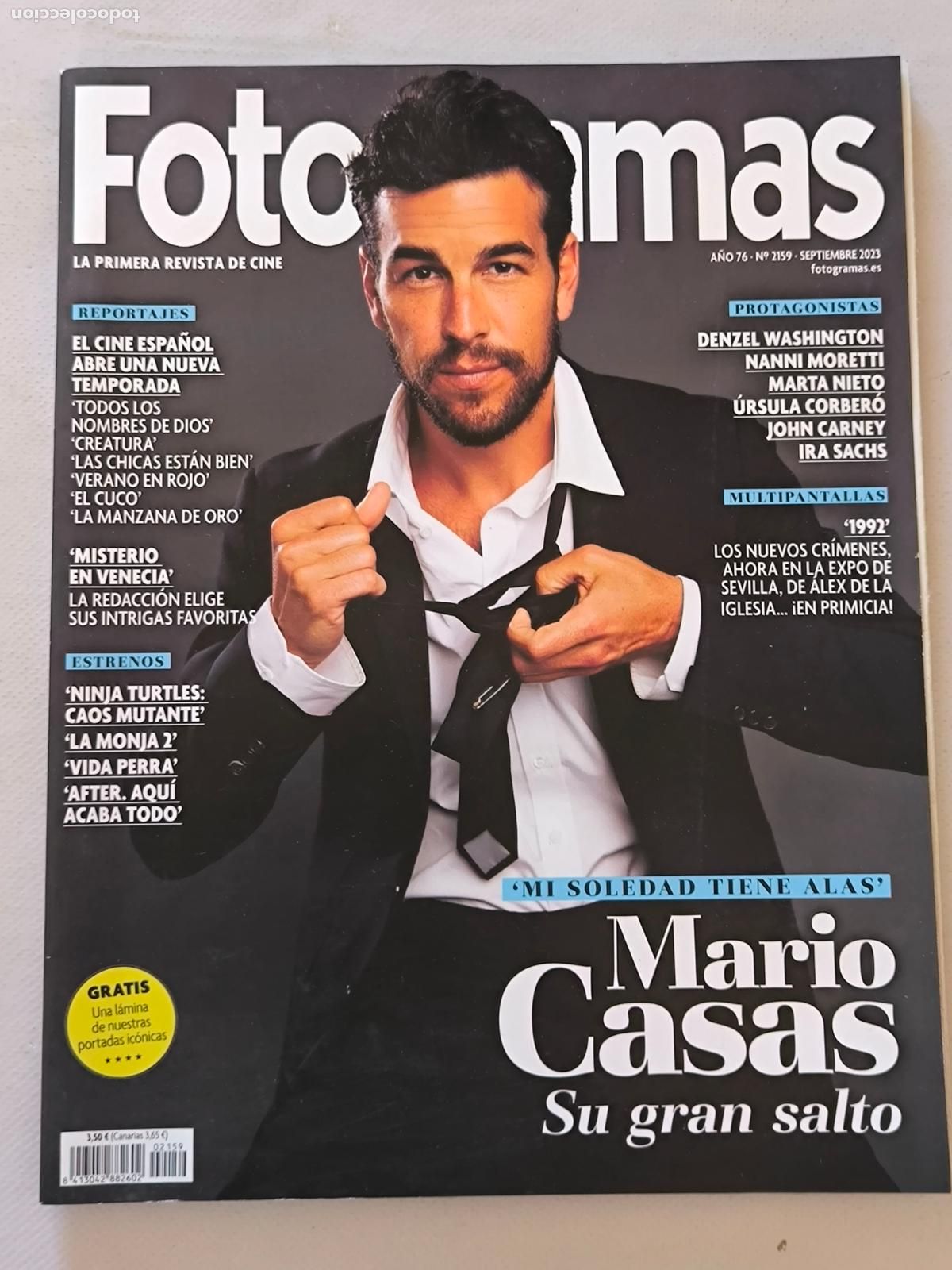 Cine: FOTOGRAMAS N&ordm; 2159 - A&Ntilde;O 76 - SEPTIEMBRE 2023 - MARIO CASAS (GZ)