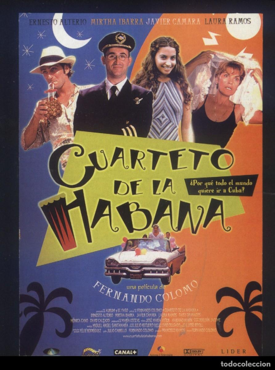 Cine: Q-11970- CUARTETO DE LA HABANA (FICHA T&Eacute;CNICA) Ernesto Alterio - Mirta Ibarra - Javier C&aacute;mara