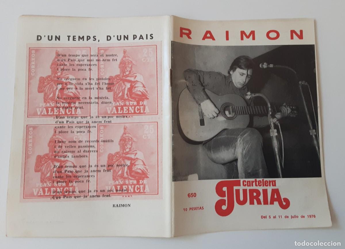 Cine: CARTELERA TURIA N&Uacute;MERO 650, RAIMON EN PORTADA. JULIO 1976
