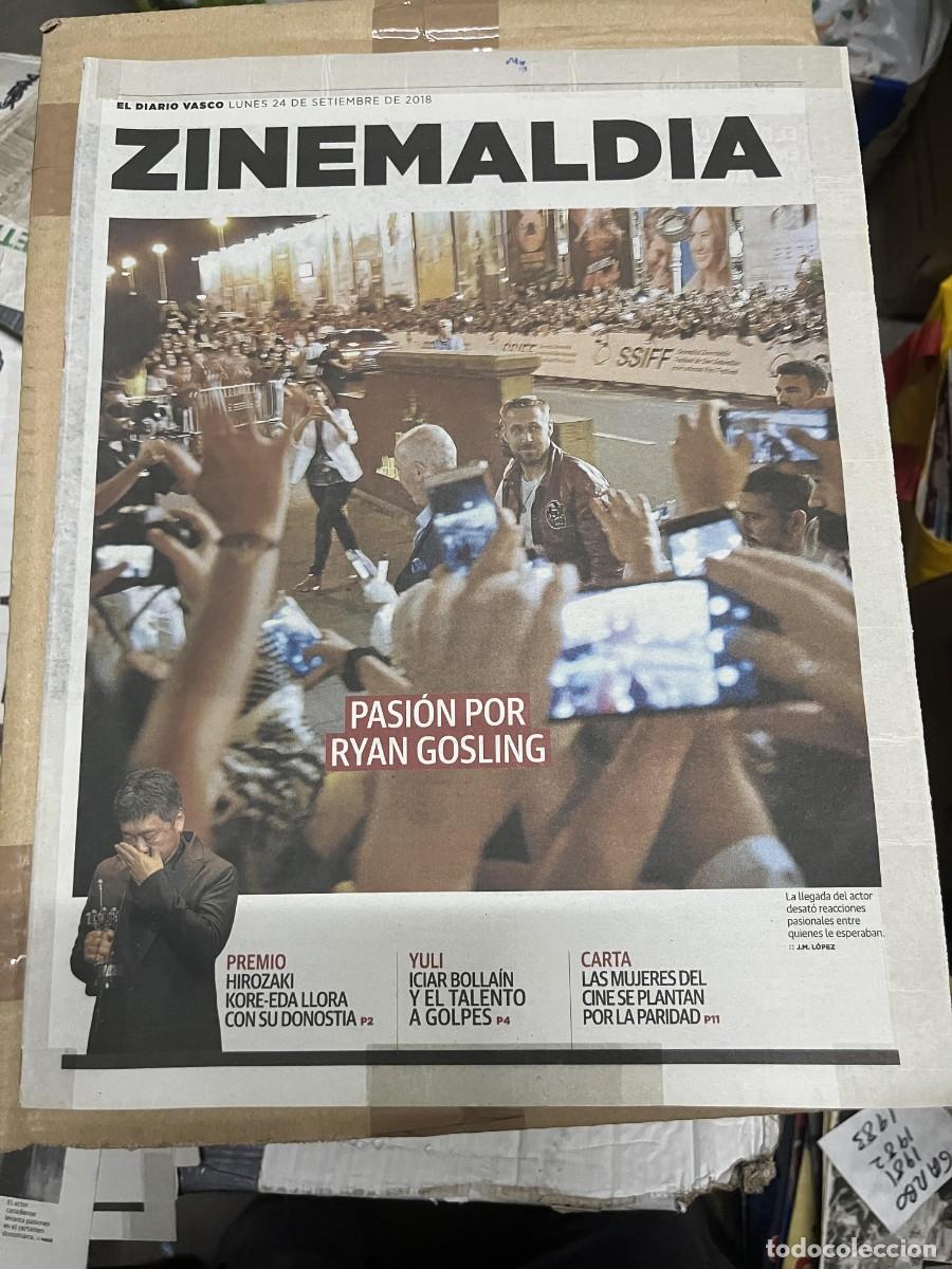 Cine: DIARIO VASCO ZINEMALDIA DIARIO DE LA 66 EDICION DEL FESTIVAL SAN SEBASTIAN (24-9-2018) RYAN GOSLING