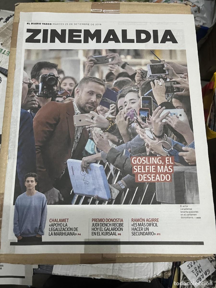 Cine: DIARIO VASCO ZINEMALDIA DIARIO DE LA 66 EDICION DEL FESTIVAL SAN SEBASTIAN (25-9-2018) RYAN GOSLING