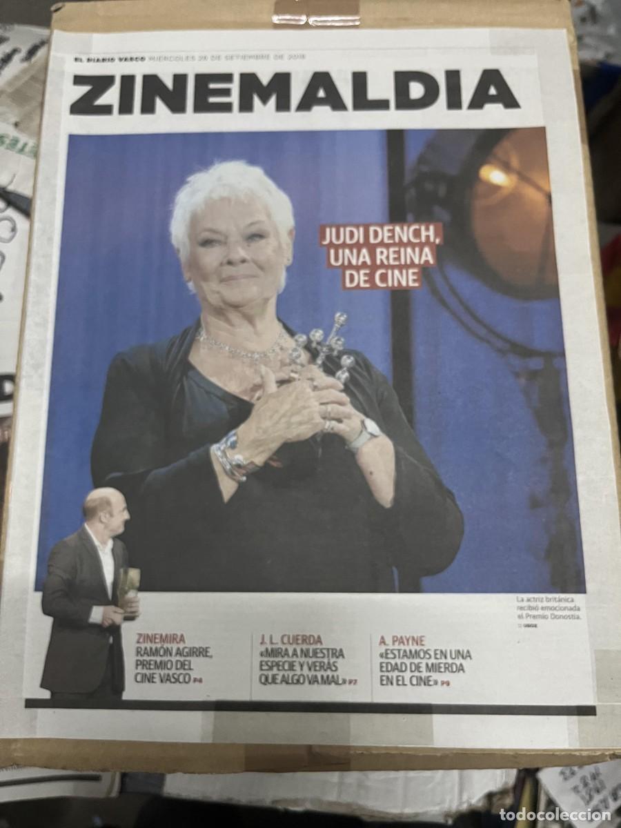 Cine: DIARIO VASCO ZINEMALDIA DIARIO DE LA 66 EDICION DEL FESTIVAL SAN SEBASTIAN (26-9-2018) JUDI DENCH