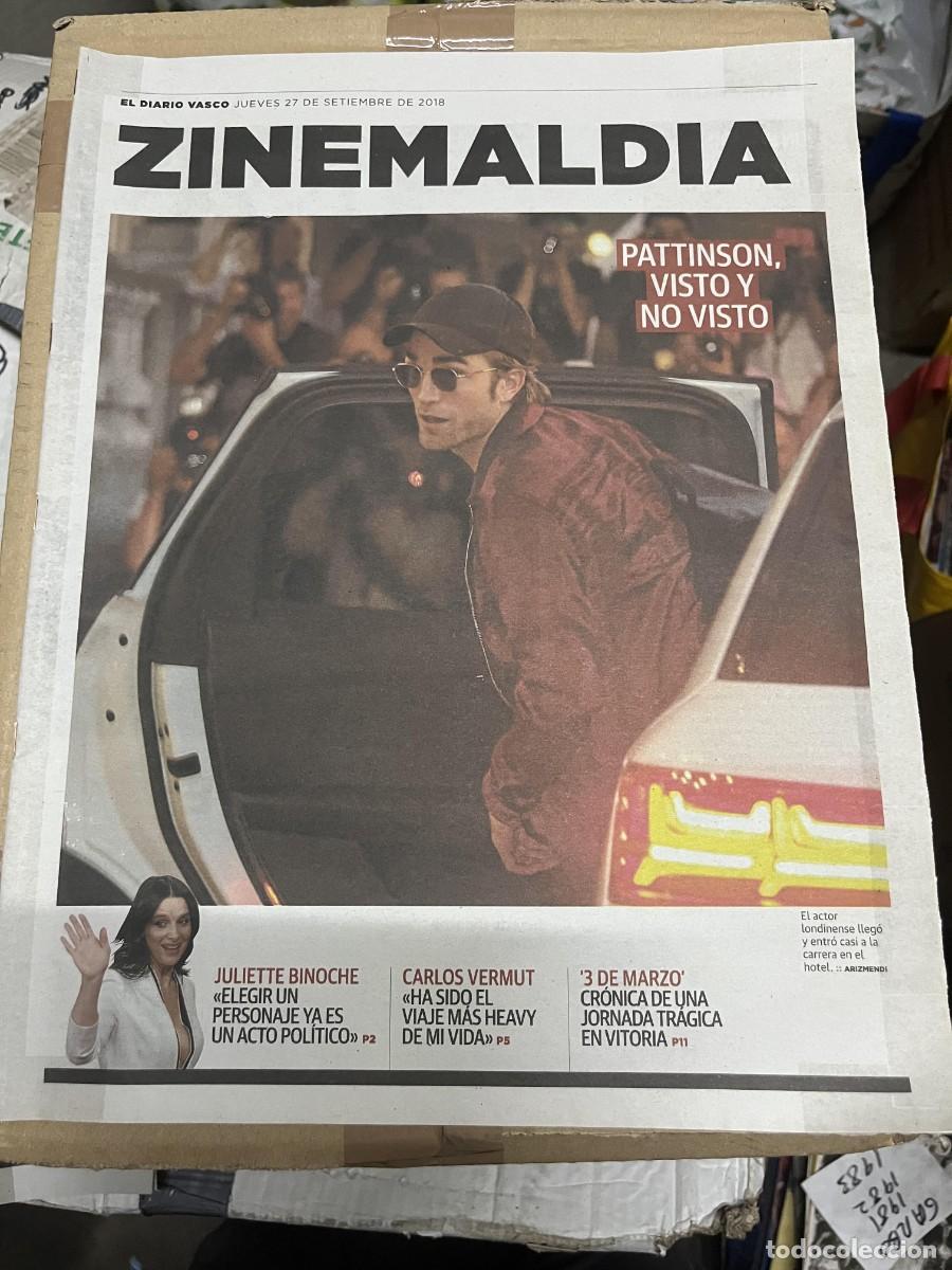 Cine: DIARIO VASCO ZINEMALDIA DIARIO DE LA 66 EDICION FESTIVAL SAN SEBASTIAN (27-9-2018) ROBERT PATTINSON