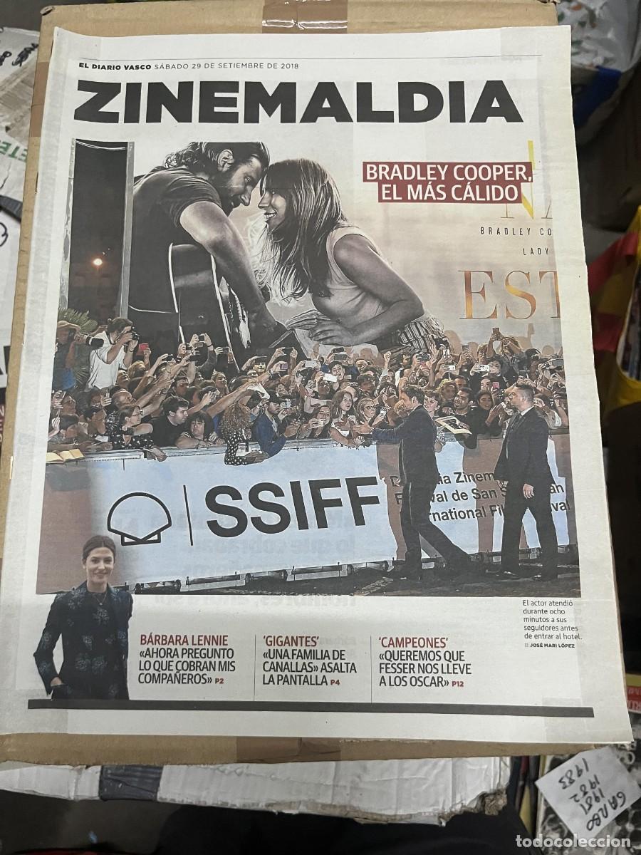 Cine: DIARIO VASCO ZINEMALDIA DIARIO DE LA 66 EDICION FESTIVAL SAN SEBASTIAN (29-9-2018) BRADLEY COOPER