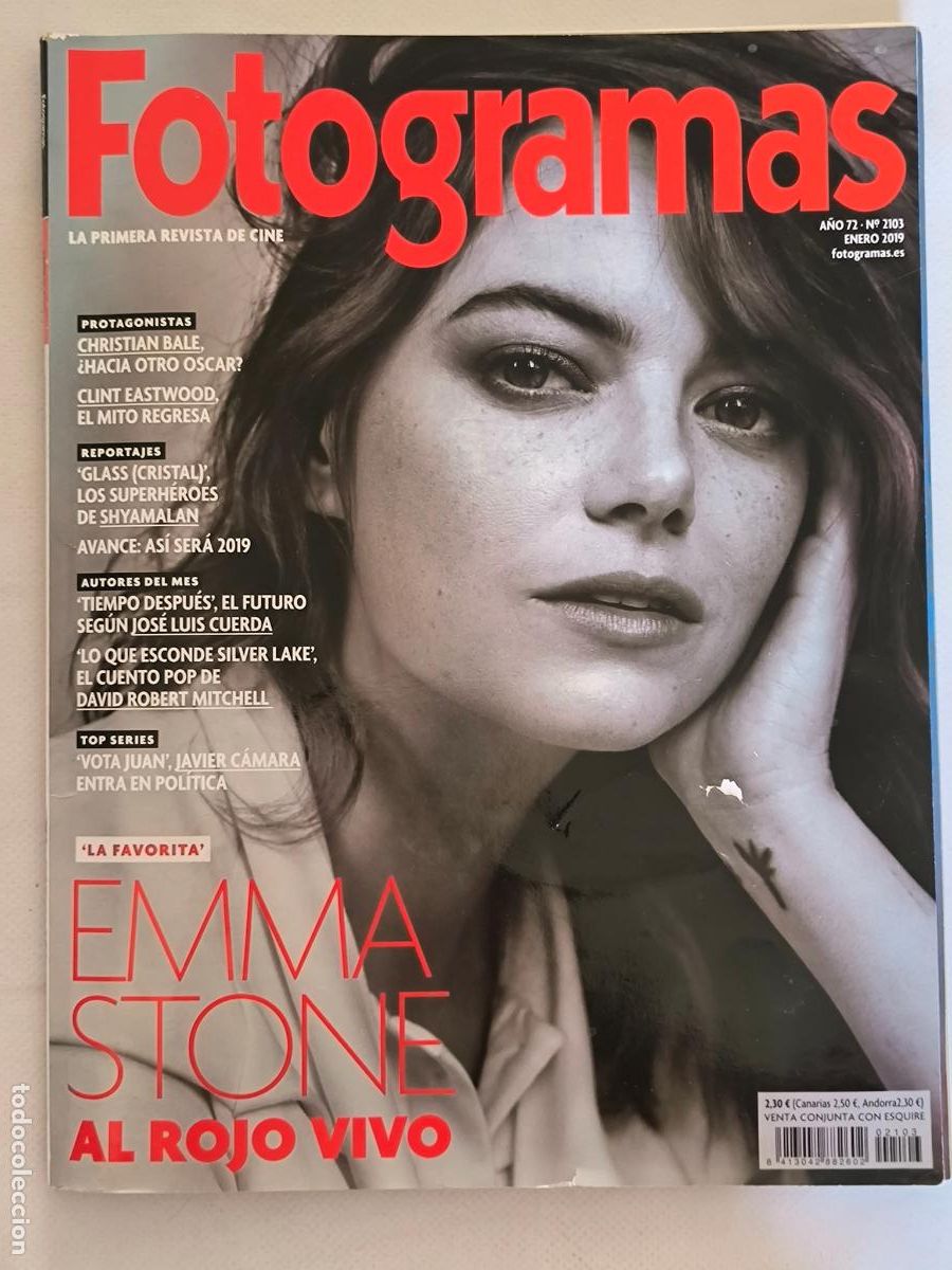 Cine: FOTOGRAMAS N&ordm; 2103 - A&Ntilde;O 72 - ENERO 2019 - EMMA STONE (U1)