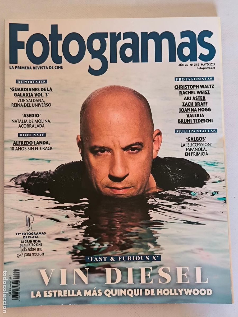 Cine: FOTOGRAMAS N&ordm; 2155 - A&Ntilde;O 76 - MAYO 2023 - VIN DIESEL (P2)