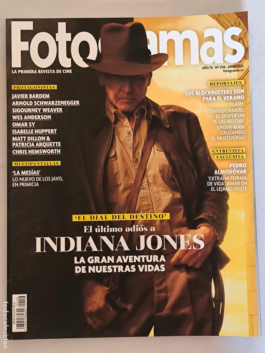 Cine: FOTOGRAMAS N&ordm; 2156 - A&Ntilde;O 76 - JUNIO 2023 - INDIANA JONES (P2)