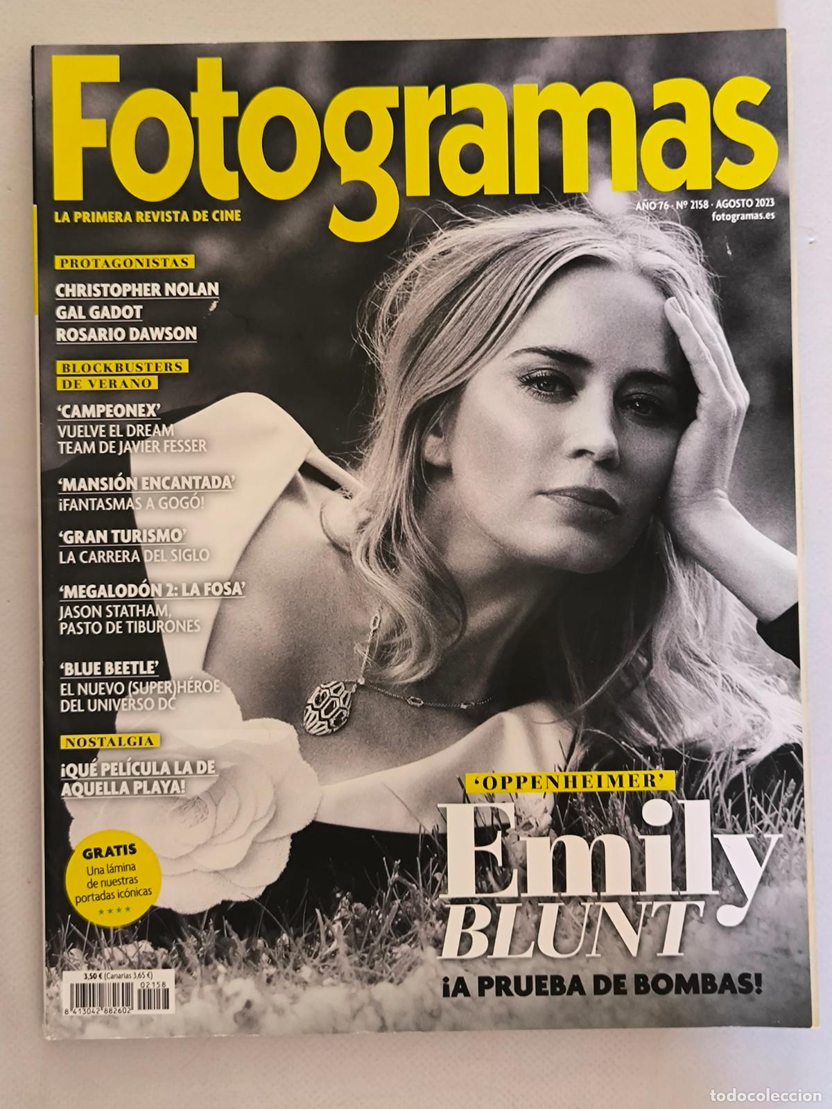 Cine: FOTOGRAMAS N&ordm; 2158 - A&Ntilde;O 76 - AGOSTO 2023 - EMILY BLUNT (P2)