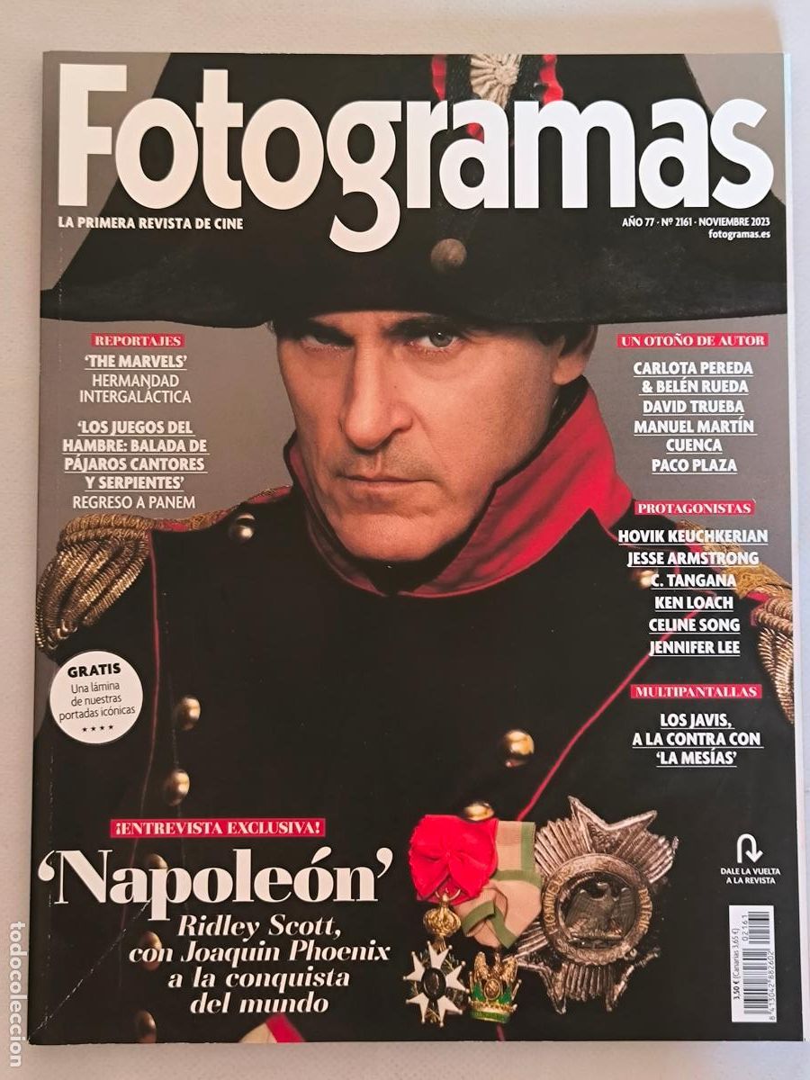 Cine: FOTOGRAMAS N&ordm; 2161 - A&Ntilde;O 77 - NOVIEMBRE 2023 - NAPOLEON / JOAQUIN PHOENIX (C3)