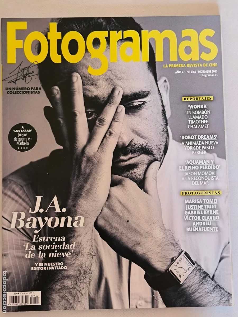 Cine: FOTOGRAMAS N&ordm; 2162 - A&Ntilde;O 77 - DICIEMBRE 2023 - J. A. BAYONA / LA SOCIEDAD DE LA NIEVE (C3)
