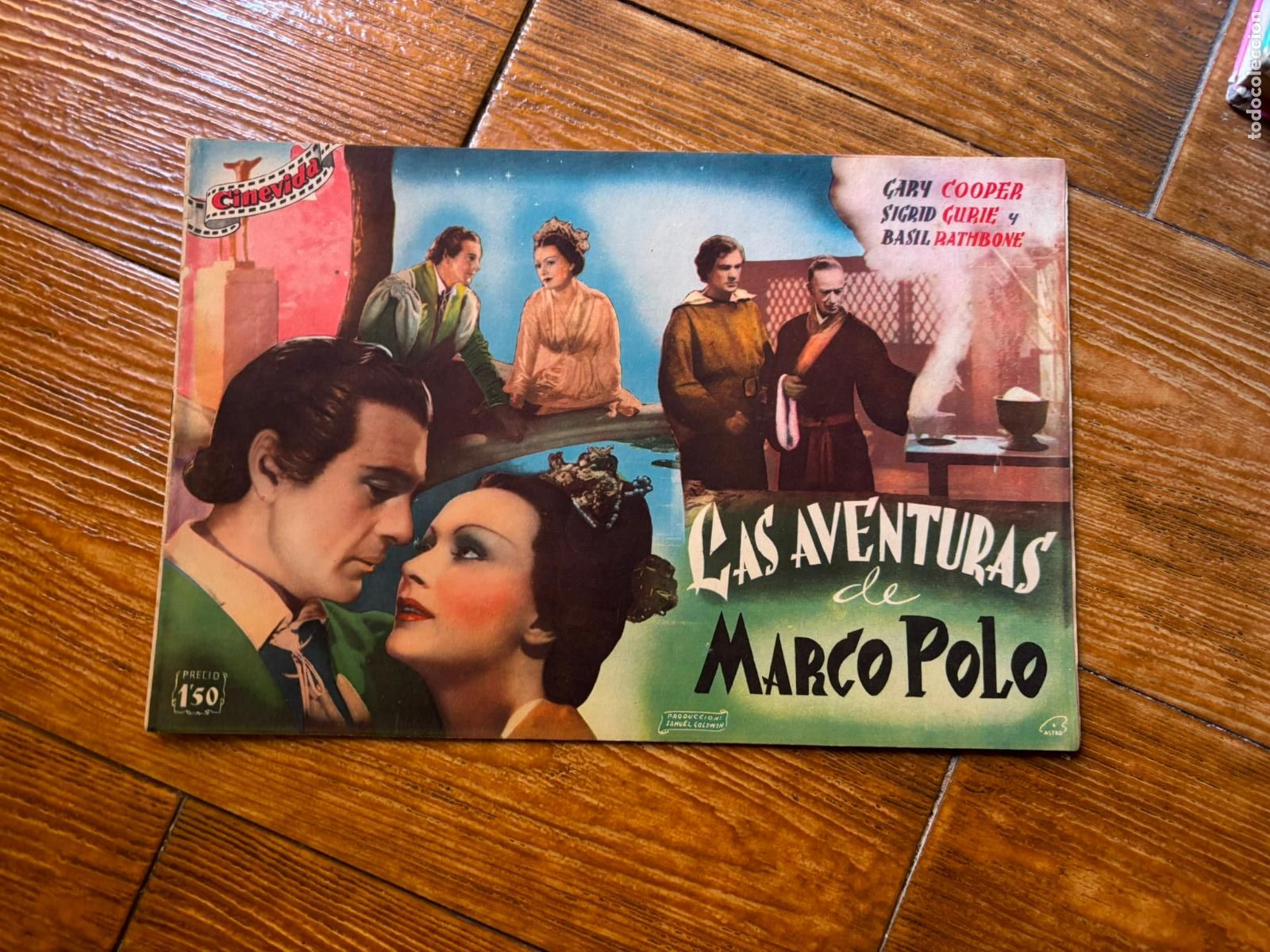 Cine: CINEVIDA LAS AVENTURAS DE MARCO POLO CON GARY COOPER EDITORIAL HISPANO AMERICANA