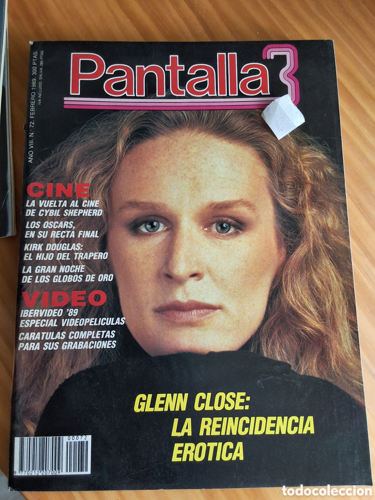 Cine: Pantalla 3 revista cine n&uacute;mero 72 a&ntilde;o 1989/2 incluye caratulas