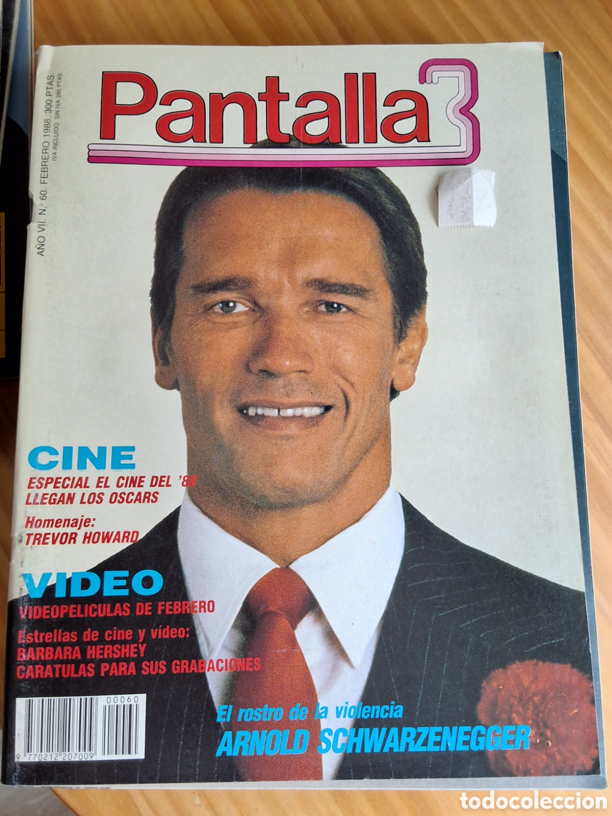 Cine: Pantalla 3 revista cine n&uacute;mero 60 a&ntilde;o 1988/2 incluye caratulas Schwarzenegger