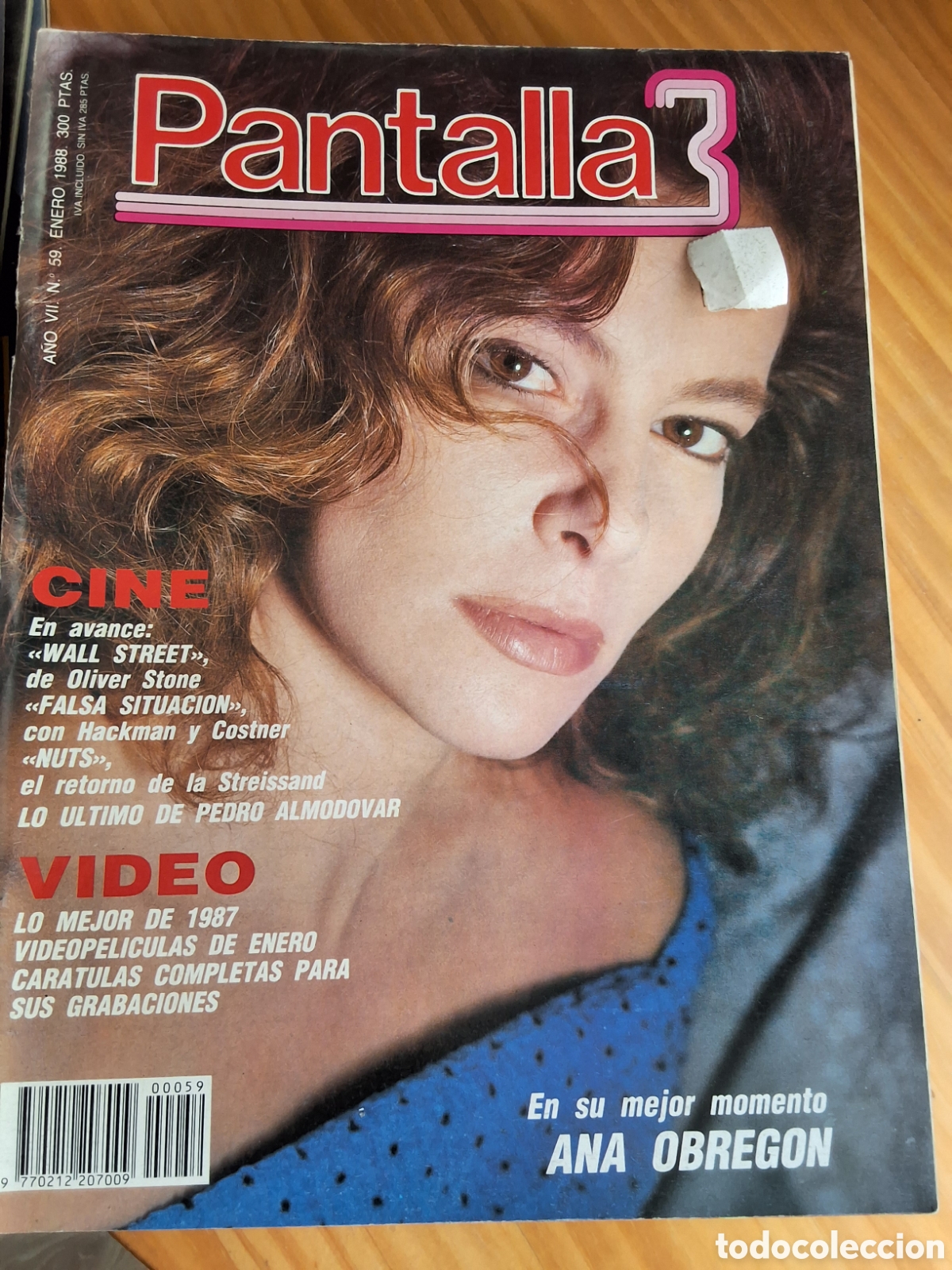 Cine: Pantalla 3 revista cine n&uacute;mero 59 a&ntilde;o 1988/1 incluye caratulas