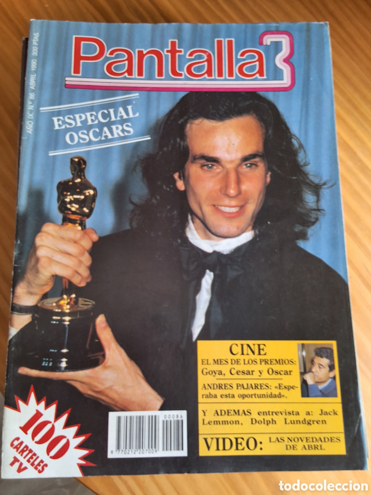 Cine: Pantalla 3 revista cine n&uacute;mero 86 a&ntilde;o 1990/4 incluye 100 carteles