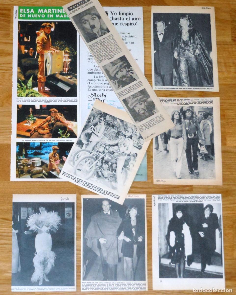 Cine: Elsa Martinelli lote prensaspain magazine clippings 1960s/1970s fotos italia cine actress recortes