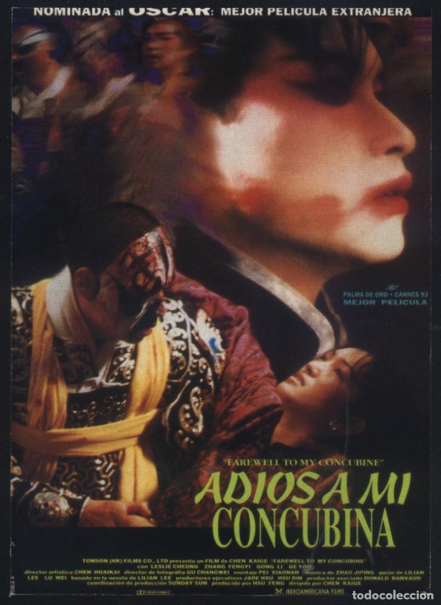Cine: Q-11973- ADI&Oacute;S A MI CONCUBINA (Ba wang bie ji (Farewell My Concubine)) Gong Li - Leslie Cheung