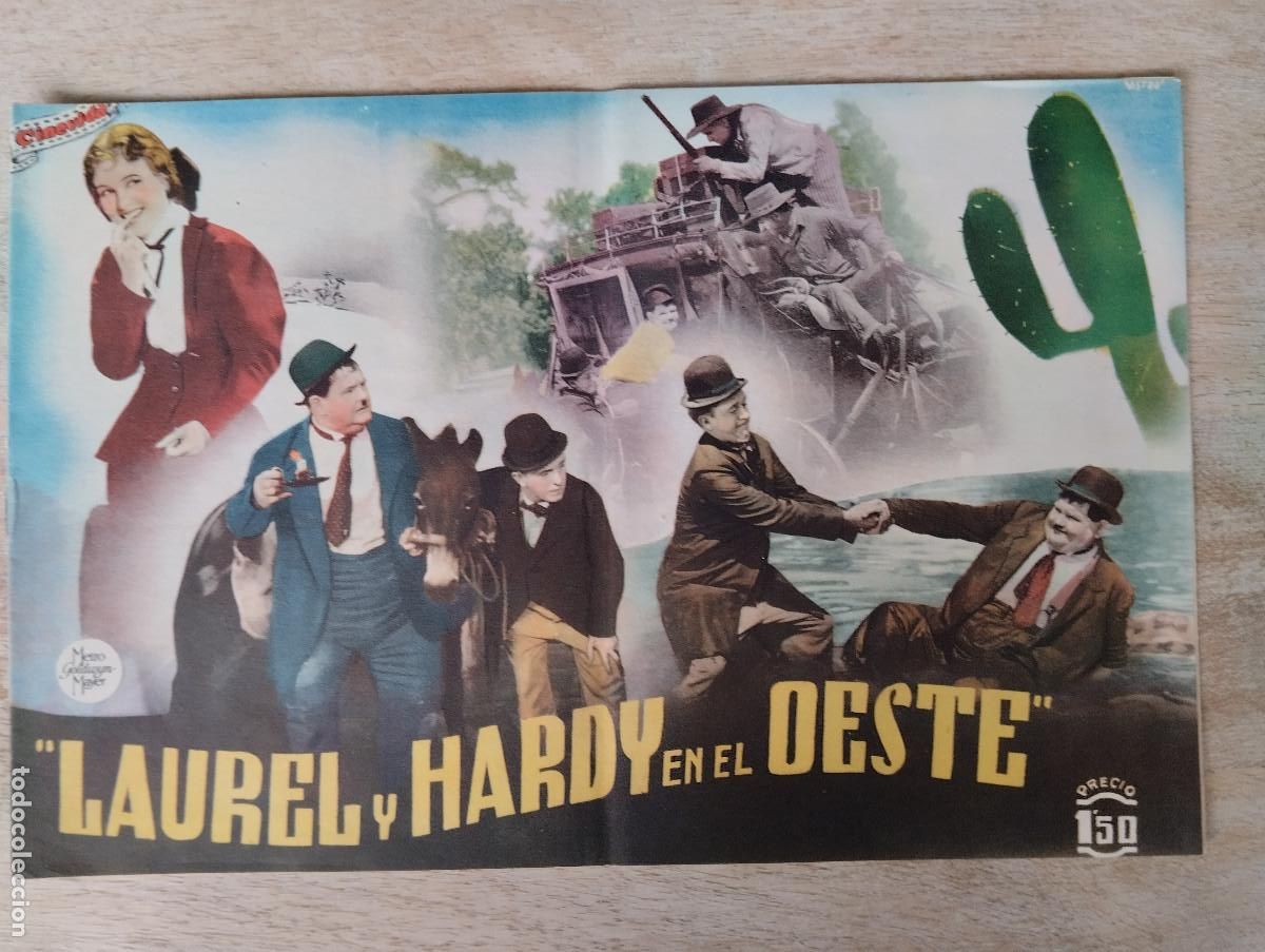 Cine: CINEVIDA LAUREL Y HARDY EN EL OESTE. EDITORIAL HISPANO AMERICANA