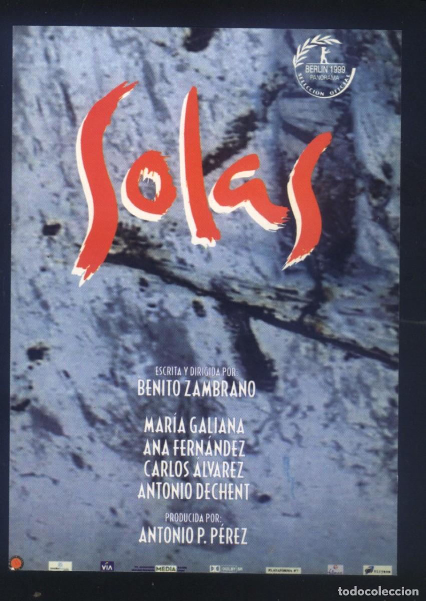 Cinema: Q-11977- SOLAS (FICHA T&Eacute;CNICA) Mar&iacute;a Galiana - Ana Fern&aacute;ndez - Carlos &Aacute;lvarez-Novoa