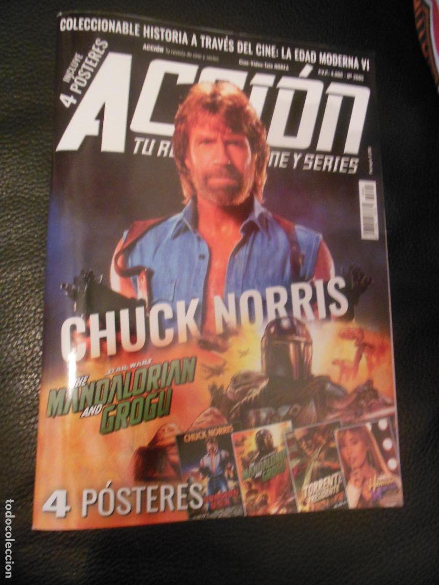 Cine: REVSTA ACCI&Oacute;N DE CINE CHUCK NORRIS THE MANDALORIAN AND GROGU STAR WARS POSTER HANNAH MONTANA TORRENT