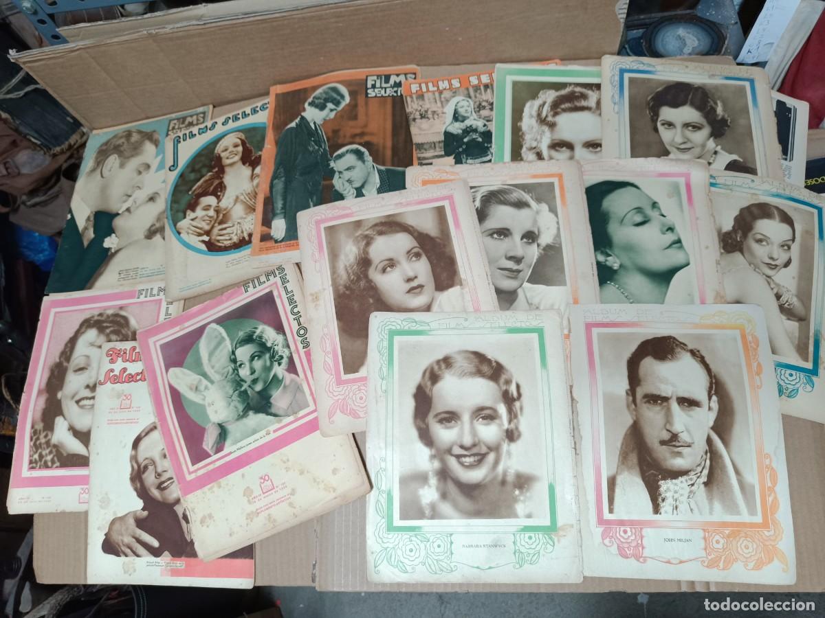 Cine: GRAN LOTE DE 7 ANTIGUAS REVISTAS DE CINE FILMS SELECTOS, 1933 - 1934, MAS 9 POSTERS INTERIORES -P26