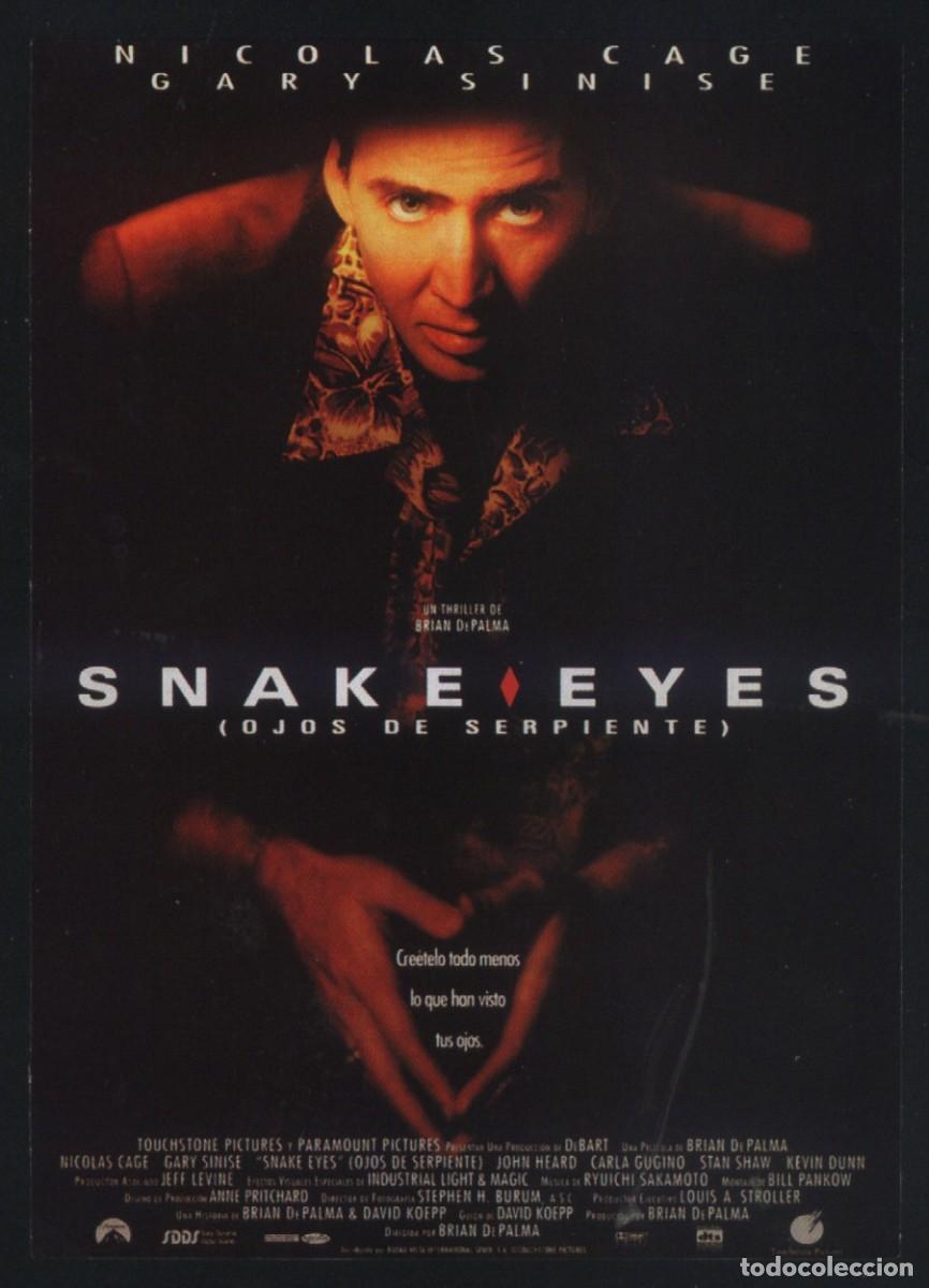 Cine: Q-11979- OJOS DE SERPIENTE (Snake Eyes) (Ficha t&eacute;cnica) Nicolas Cage - Gary Sinise