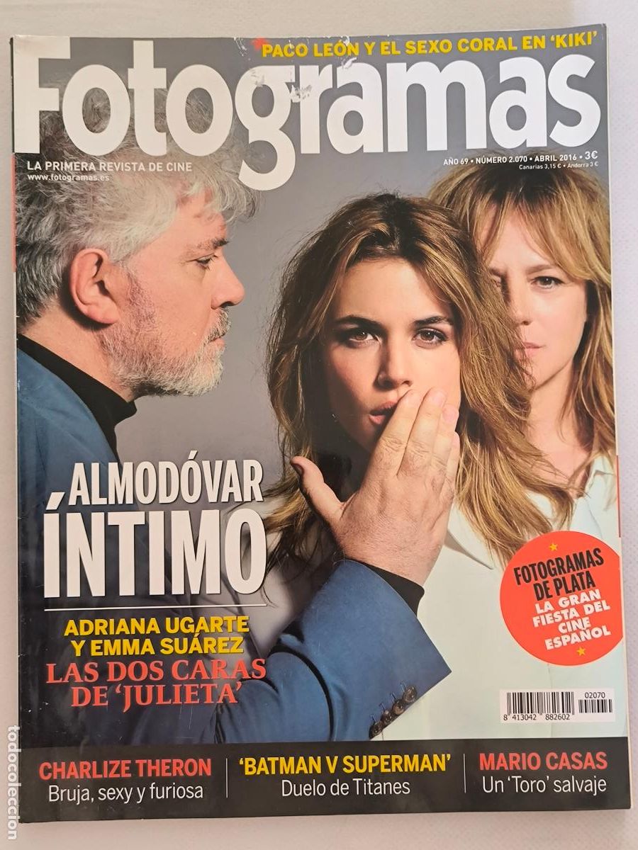 Cine: FOTOGRAMAS N&ordm; 2070 - A&Ntilde;O 69 - ABRIL 2016 - PEDRO ALMODOVAR (S)