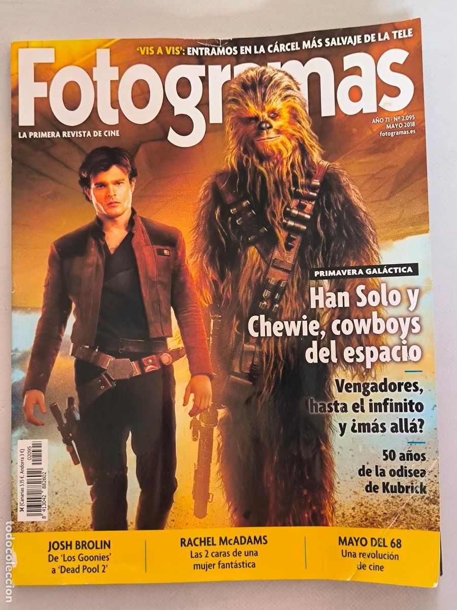 Cine: FOTOGRAMAS N&ordm; 2095 - A&Ntilde;O 71 - MAYO 2018 - HAN SOLO / VENGADORES (Q1)