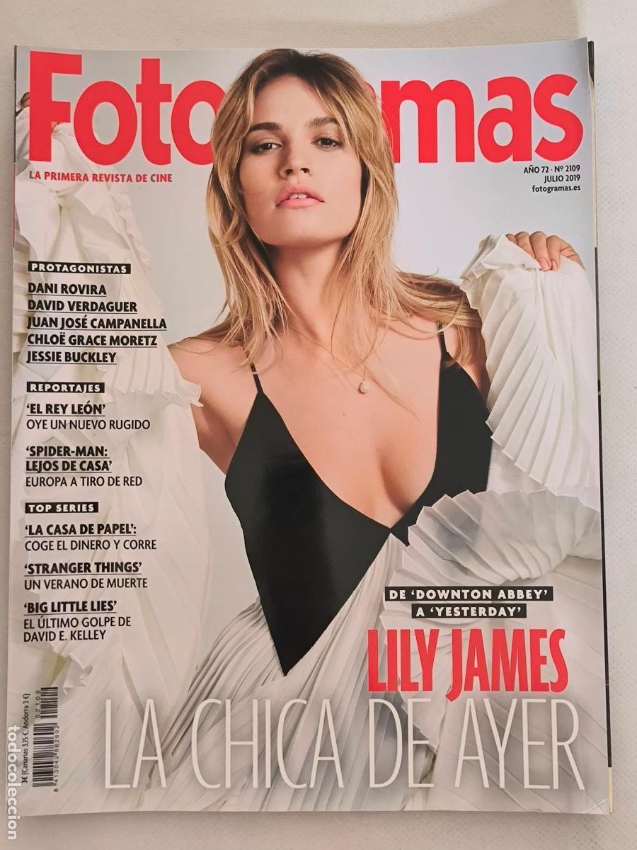 Cine: FOTOGRAMAS N&ordm; 2109 - A&Ntilde;O 72 - JULIO 2019 - LILY JAMES (AJ)