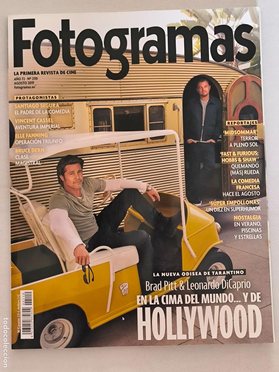 Cine: FOTOGRAMAS N&ordm; 2110 - A&Ntilde;O 72 - AGOSTO 2019 - BRAD PITT / LEONARDO DI CAPRIO (AJ)