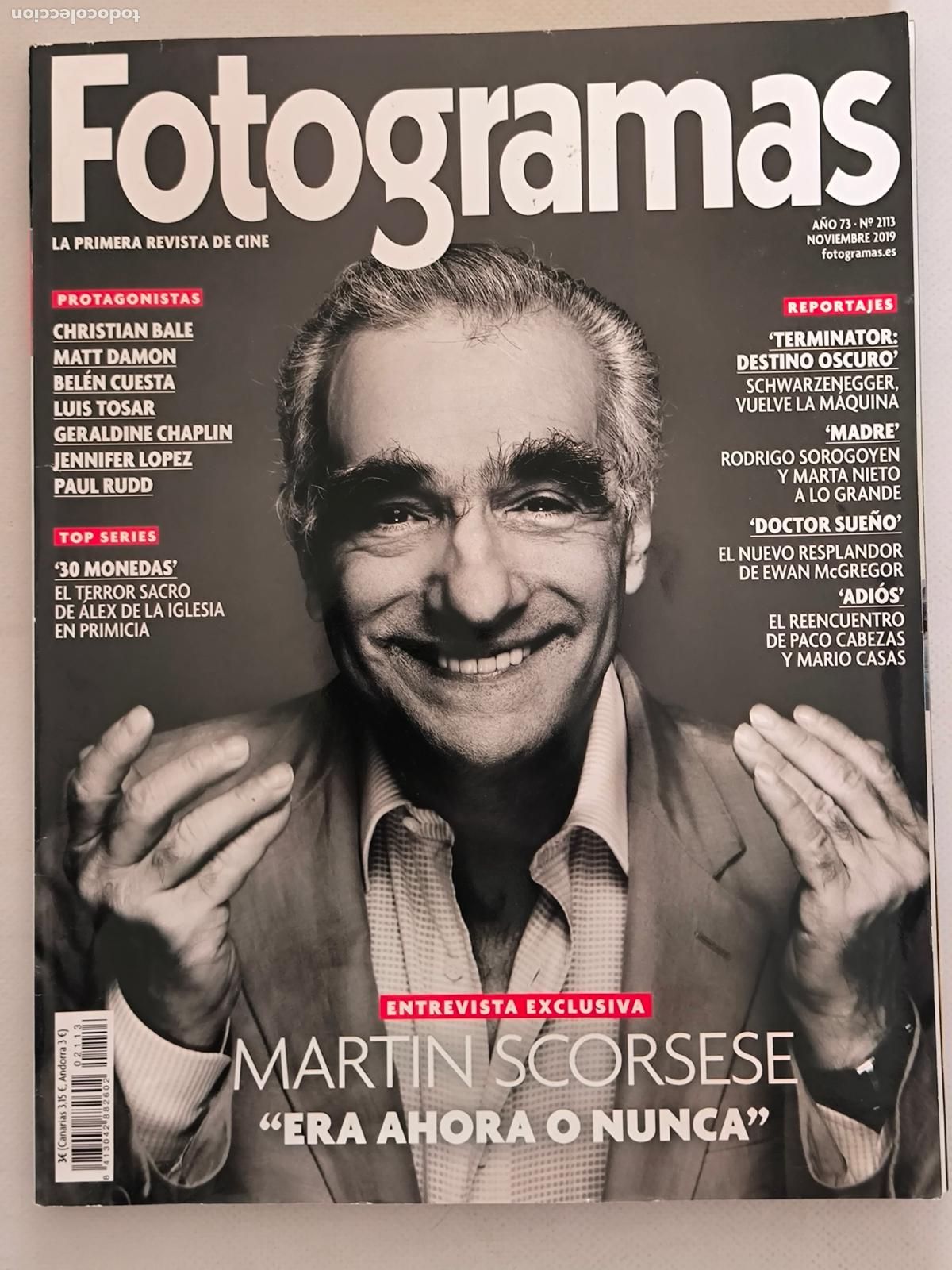 Cine: FOTOGRAMAS N&ordm; 2113 - A&Ntilde;O 73 - NOVIEMBRE 2019 - MARTIN SCORSESE (AJ)