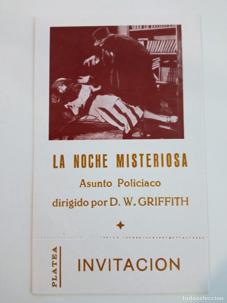 Cine: LA NOCHE MISTERIOSA, D.W.GRIFFITH, REPODUCCION ACARTONADA DE LOS A&Ntilde;OS 80