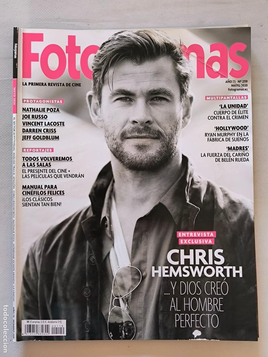 Cine: FOTOGRAMAS N&ordm; 2119 - MAYO 2020 - CHRIS HEMSWORTH (C3)