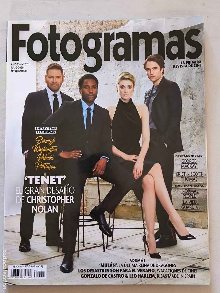 Cine: FOTOGRAMAS N&ordm; 2121 - JULIO 2020 - KENNETH BRANAGH / ROBERT PATTINSON / TENET (C3)