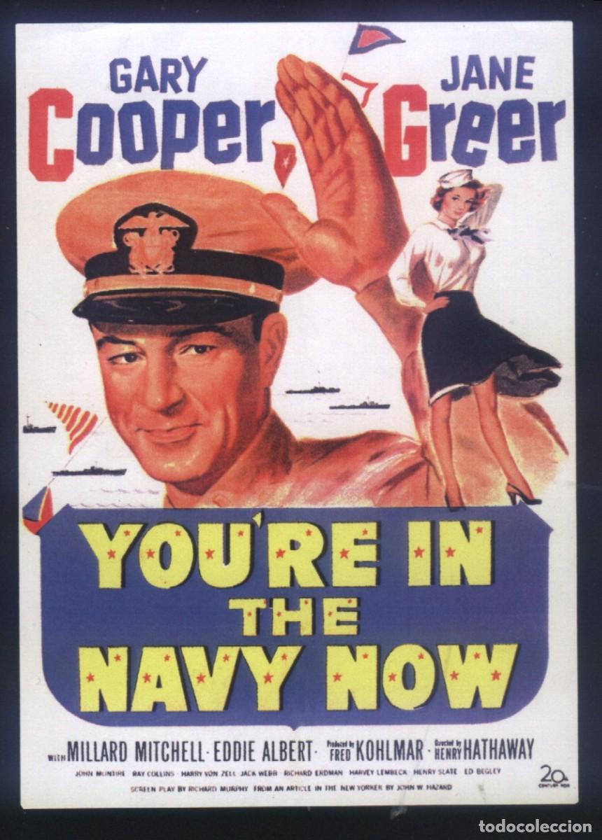 Cinema: Q-11986- You're in the Navy Now (ESTO ES LA MARINA) Gary Cooper - Jane Greer