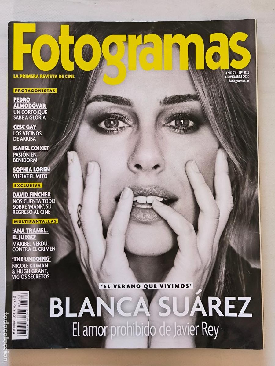 Cine: FOTOGRAMAS N&ordm; 2125 - A&Ntilde;O 74 - NOVIEMBRE 2020 - BLANCA SUAREZ (CO)