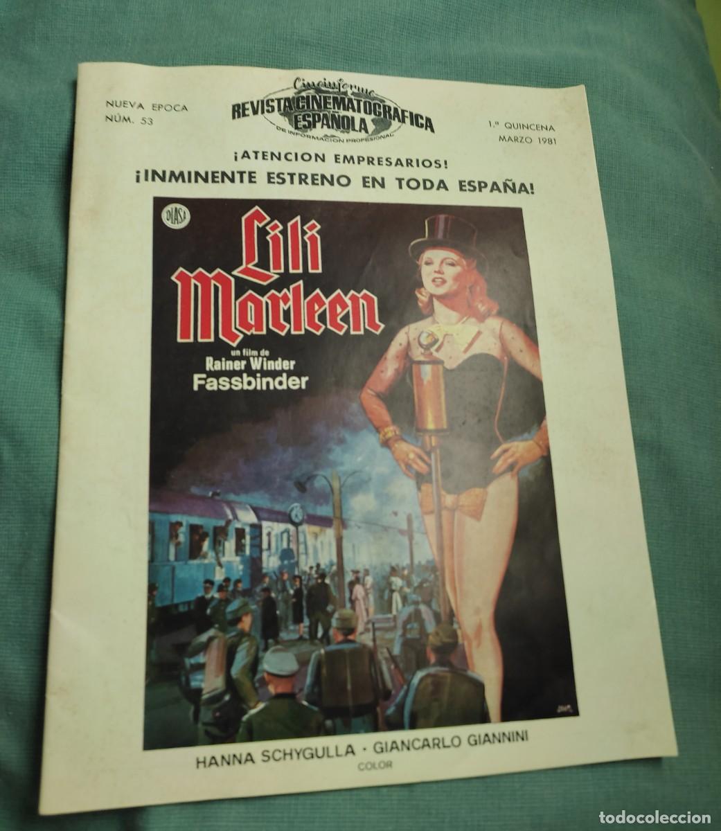 Cine: revista Cineinforme - 1a Quincena Marzo - 1981 - Num. 53 - Lili Marleen